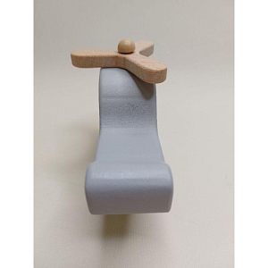 Игрушечный деревянный вертолет Конгес Слойд (Konges Slojd), серый (уцененный)